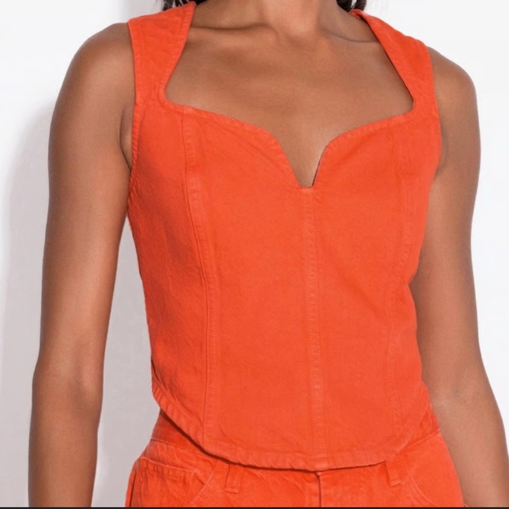 Mara Hoffman Milla Crop Corset Top